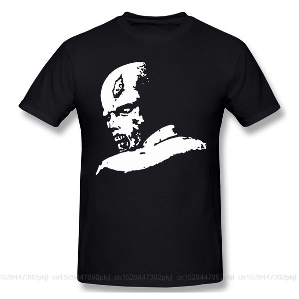 

футболки мужчин зомби футболка высокого качества tee день отца tops 100% хлопок одежда residented злую зомби игры чистый хлопок тройники