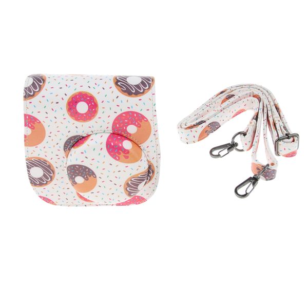 

pu leather bag pouch protective case for fuji fujifilm instax mini 8 polaroid cameras with shoulder strap