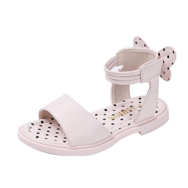 

девушки сандалия 2020 лето нового стиль мягкого дна лук девушка pary обувь dot принцесса обувь мода нескользящего бич детские сандалии, Black;red