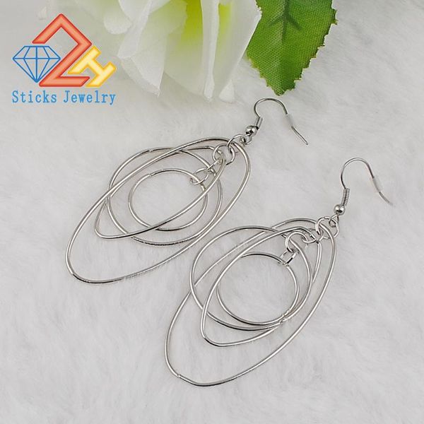 

women's fashion simple drop earrings hot, Silver