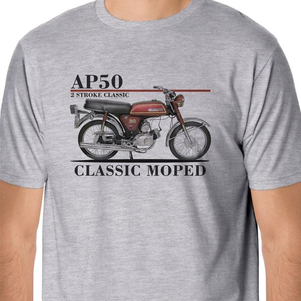 

new summer printed fashion t shirt retro bikes -ap50 classic moped inspired logo t shirts design