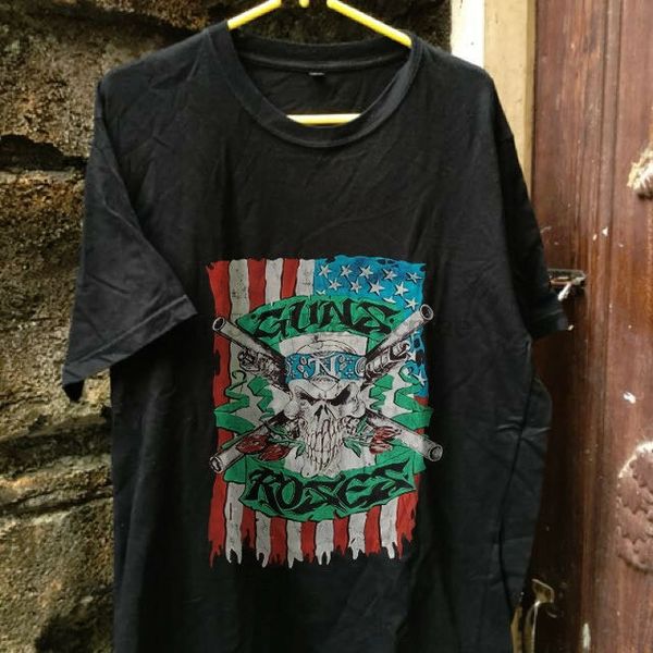 

vintage guns n roses reprint tshirt concert world tour 1991-93 use your illusion