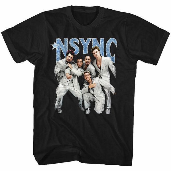 

nsync strike a pose officially licensed t-shirt cotton hip-hop tee shirt