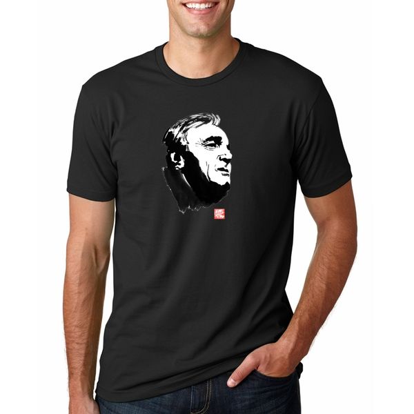 

charles aznavour b tshirt, old celebrities tshirt, blanc homme, cadeau t-shirt casual short sleeve for men clothing summer