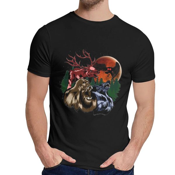 

o-neck cryptid bigfoot sasquatch mothman dogman wendigo t shirt