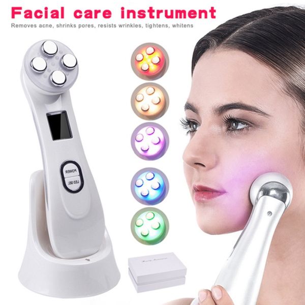 

ems mesotherapy electroporation skin care tighten lifting led pn rf radio frequency facial beauty massager machine