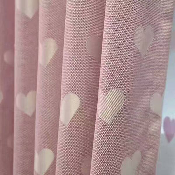 

cotton and linen jacquard shade cloth simple pastoral style curtains for bedroom living room kids curtains love curtain