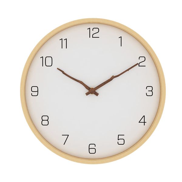 

nordic wall clock modern minimalist solid wood wall clock creative personality living room watch home bedroom silent