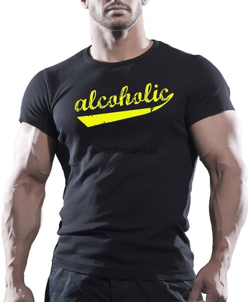 

alcoholic t-shirt mens funny beer drinking pub alcohol men hip hop fashion casual t shirt for men shirt designer