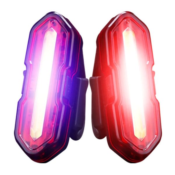 

usb chargeable bicycle taillight waterproof riding rear led light mountain bike cycling light tail-lamp bicycle lamp sf