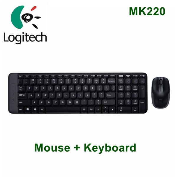 

220 104 Keys Wireless Keyboard 1000dpi Mouse USB Receiver Set