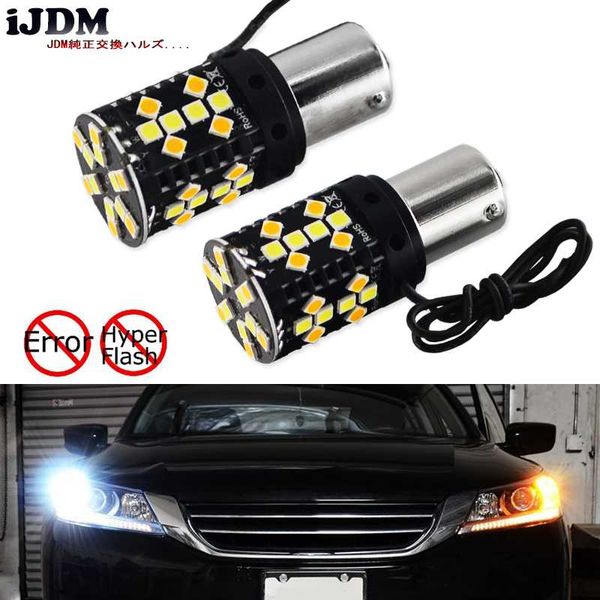 

нет hyper вспышка 1156 led canbus ba15s p21w switchback белый / янтарный светодиодные лампы для дневного света / указатели поворота 12v