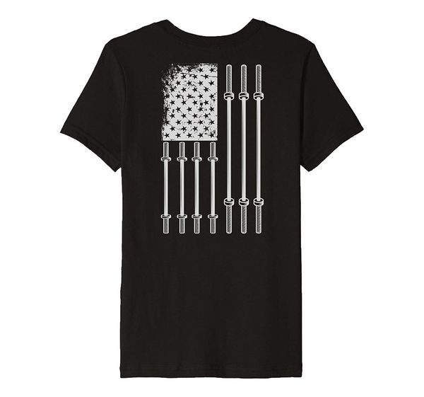 

new brand-clothing t shirts back design weightlifting patriotic t shirt us flag t-shirt men women t shirt