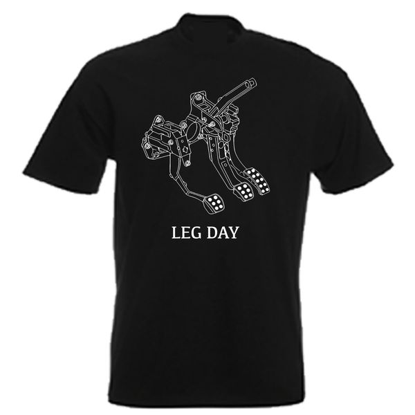 

2019 fashion leg day t shirt workout gym drivers supercars tees