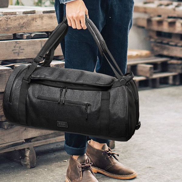 

men big travel bag canvas hand luggage waterproof travel bags women luggage backpack with shoe pouch