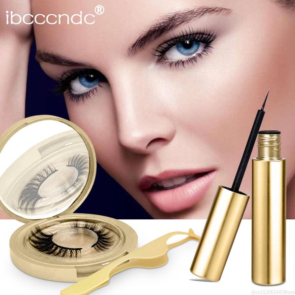 

magnetic liquid eyeliner strong suction magnetic special waterproof thick false eyelash assistant eye liner makeup tools kit