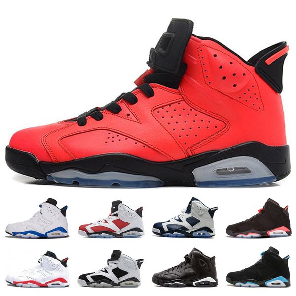 

new 6 6s mens basketball shoes unc black cat infrared angry bull oreo alternate black cat men trainers sport athletic sneaker shoes