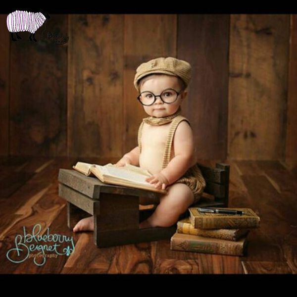 

caps & hats born baby pography writing desk props girl boy po shoot studio posing wooden fotografia accessories, Yellow