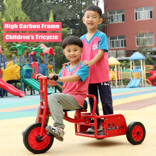 

kindergarten children's tricycle bicycle in outdoor sports games, kids tricycle can carry a passenger for preschool education