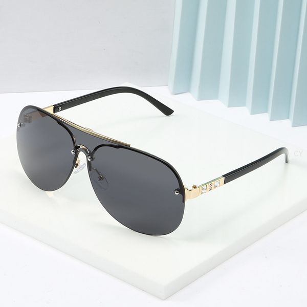 

2020 fashion brand design oval sunglasses women big frame vintage flat siamese lens mirror sun glasses for female fml, White;black