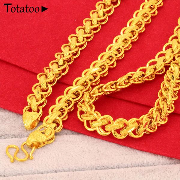 

men's temperament all-match gold-plated necklace luxury and exquisite popular hip-hop fashion accessories decorative imitation gold jew, Silver