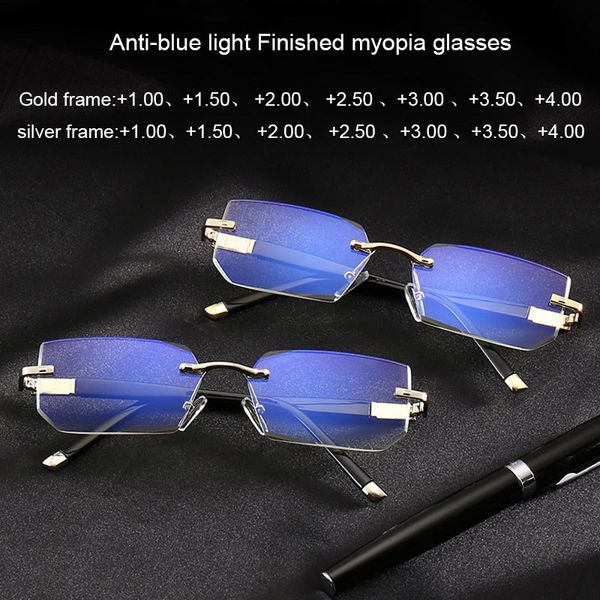 

безободковые очков для чтения женщины мужчины дальнозоркости считыватель бизнеса ретро легкого фильтр синего света блокировки очки для чтени, White;black