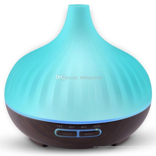 

300ml air aroma essential oil diffuser led ultrasonic aromatherapy humidifier fragrance mist purifier maker wood grain light