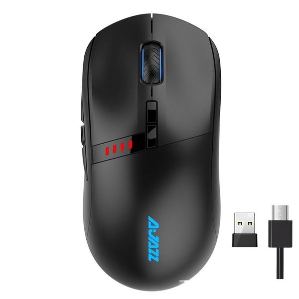 

ajazz i305pro 2.4g wireless type-c wired dual mode mice 6400dpi 8 keys optical ergonomic adjustable office mouse for lappc