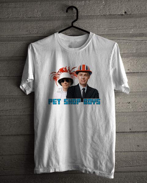 

pet shop boys t-shirt английский электронный поп-дуэт electric white tee