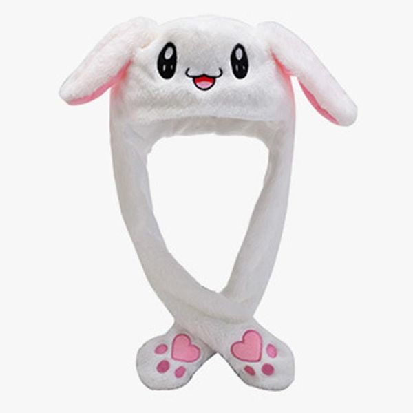 

embroidery ear hat men women cute plush wrap warm hat cap comfortable cartoon ear move hats chapeau femme, Blue;gray