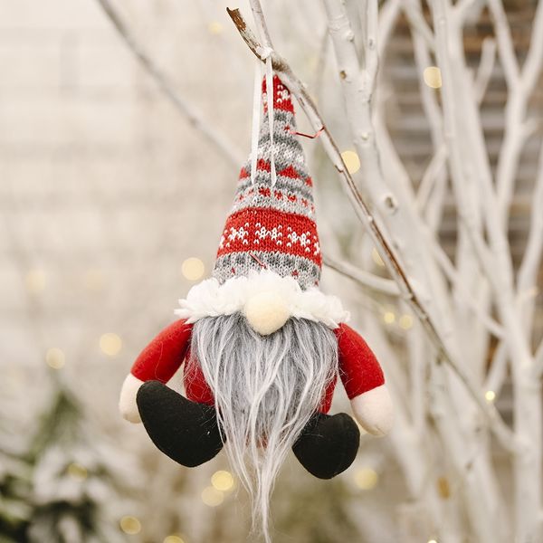 

haobeqing decorative products knitted hat spherical forest elderly knitted hat creative doll pendant tree pendant sdnac
