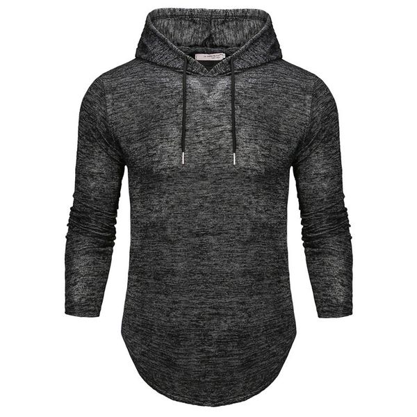 

brand men's long-sleeved hooded casual t-shirt, fashionable and stylish t-shirt, comfortable cotton hoodie sweatershirt size m-2xl, Black