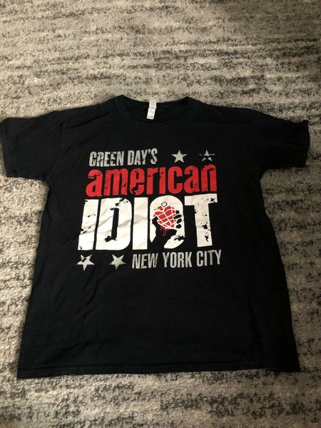 

green day american idiot new york city t shirt nyc ny sz. large
