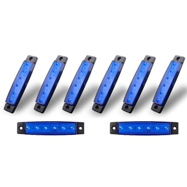 

8pcs led rock lights, strip lights, wheel well led underglow kit for cart, wrangler, snowmobile (blue)