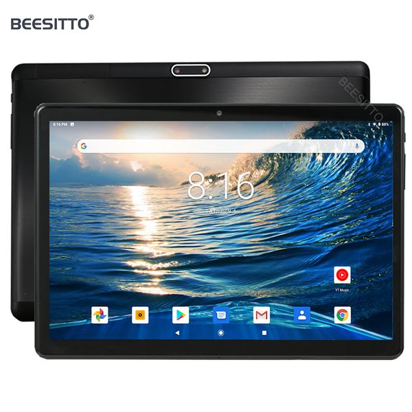 

super fast 10 inch tablet 3g phone call wifi bluetooth gps 2.5d tempered glass android 9.0 gps netflix youtube hd webcam pad