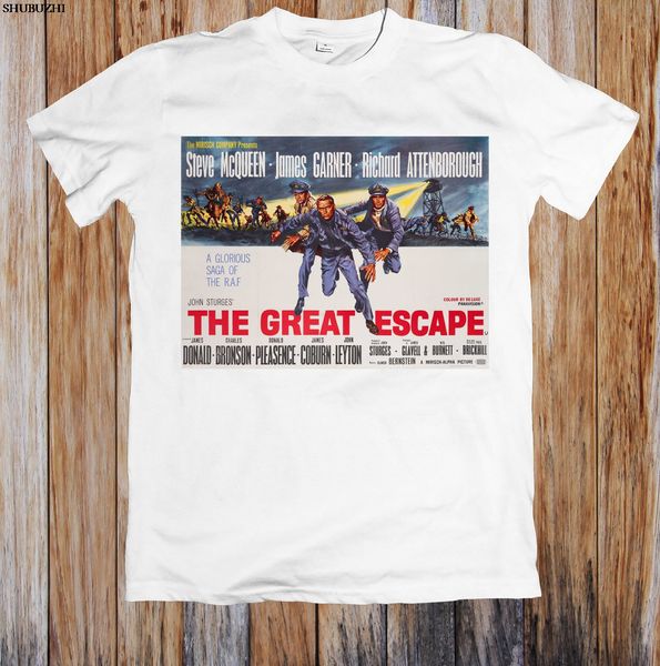 

the great escape 1960's retro movie poster t-shirt xxxtentacion t shirt brand shirts jeans print classic high t-shirt