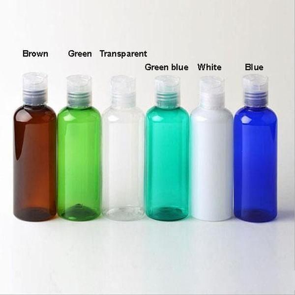 

100ml plastic cosmetic bottles container disc cap face pot foundation essence lotion jars travel storage bottles 0257pack