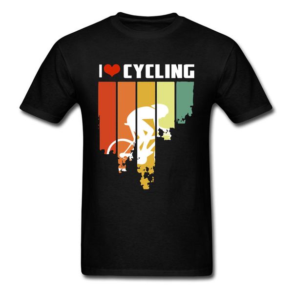 

день i love cycle радуга mountain biker черный tshirt mtb физика undiscovery graphic men t shirt негабаритного отца techno music