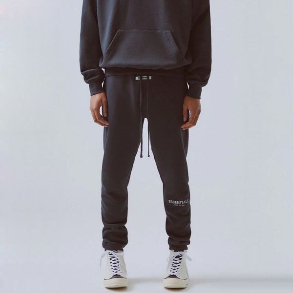 

19FW FOG FEAR OF GOD Essentials Pants 3M Reflective Letter Embroidery Track Pants Fashion Street Men Trousers Sport Sweatpants HFYMKZ178
