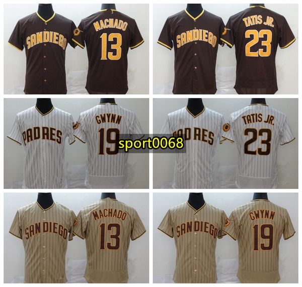 

2020 san diego padres jersey 23 fernando tatis jr 13 manny machado 19 tony gwynn jersey baseball jersey white home jerseys 913, Blue;black