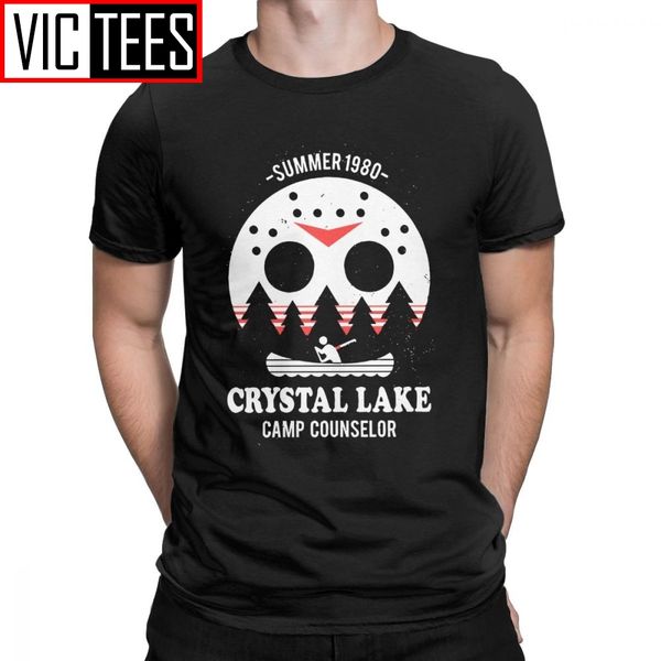 

men's crystal lake camp counselor t shirt the 13 friday jason horror 13th 100 premium cotton sweatshirt camiseta ing