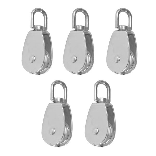 

5pcs pulley block swivel sheave rope wheel for mountain climbing m15