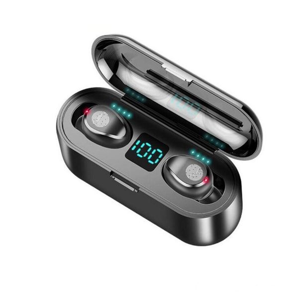 

newly bluetooth v5.0 earphone wireless earphones stereo sport wireless headphones earbuds headset 2000 mah power for iphone xiaomi(retail)