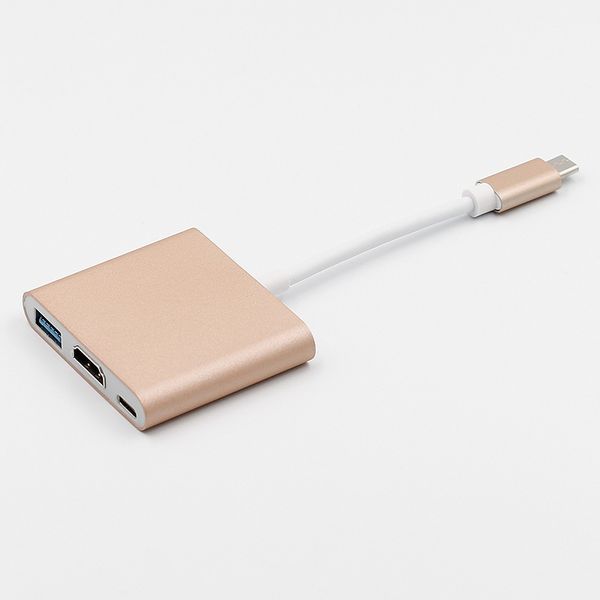 

usb 3.1 type c to hdmi usb 3.0 type c pd type-c to hdmi usb 3.0 pd multiport charger adapter for macbook smart phone 100pcs/lot