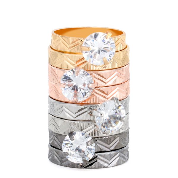 

wedding rings zircon couple rings, two ladies ring, fashion trend party, Slivery;golden