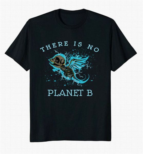 

там есть нет planet b men's черная футболка мода прохладный tee shirt