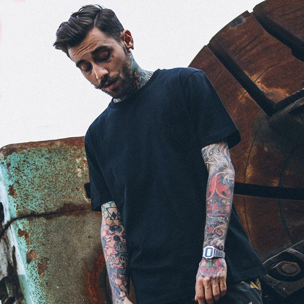 

black white fashion summer men t shirts summer cotton tees skateboard hip hop streetwear t shirts, White;black