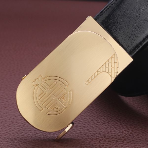 

мода высокого качества оранжевый ремень пряжка кожаный ремень casual автоматическая пряжка кожаный мужской костюм дизайнера, Black;brown