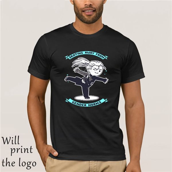 

skating away from gender norms funny tshirt