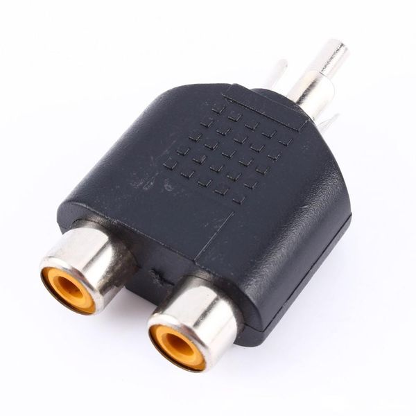 

vife 2 in 1 audio cable rca male to 2 rca female y splitter audio adapter connectors converter for multimedia